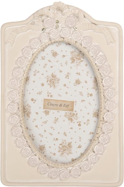 Clayre & Eef Fotolijst 10x15 cm Beige Kunststof