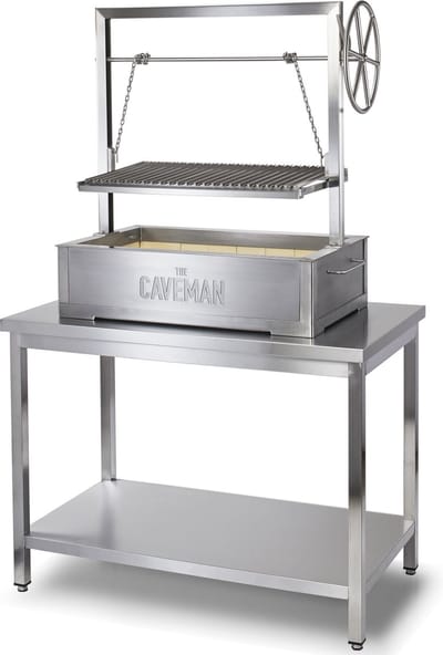 Caveman Grill 'Pro XL' - Inbouw - Argentijnse Grill - Santa Maria Grill - Buitenkeuken - Barbecue - Houtvuur & Houtskool -