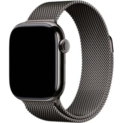 2+1 | Apple Watch Bandje Fiore - Milanese - Leisteen