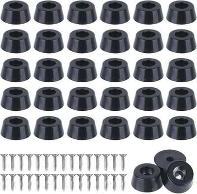 30 Rubber Meubelpoten en Voetjes - 30 Stuks Antislip Bescherming voor Vloeren en Meubels