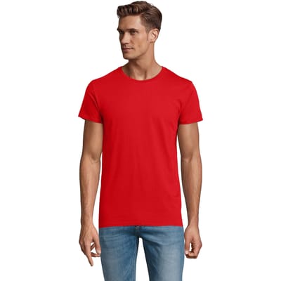 SOLS Heren Pioneer Biologisch Katoenen T-Shirt (Helder rood)