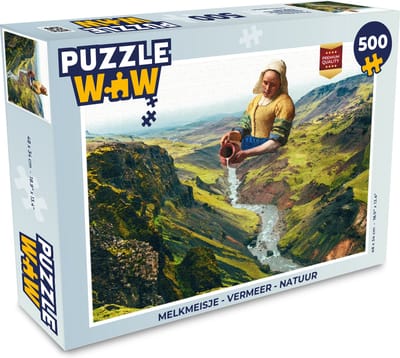 Puzzel Melkmeisje - Vermeer - Natuur - Legpuzzel - Puzzel 500 stukjes