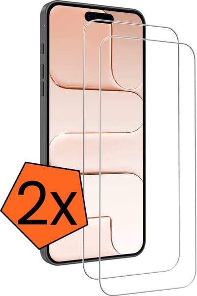 Screenprotector - 2 Stuks - Geschikt voor Apple iPhone Air - Volledige Dekking - Gehard Glas - Beschermglas - Tempered Glass - Screen Protector