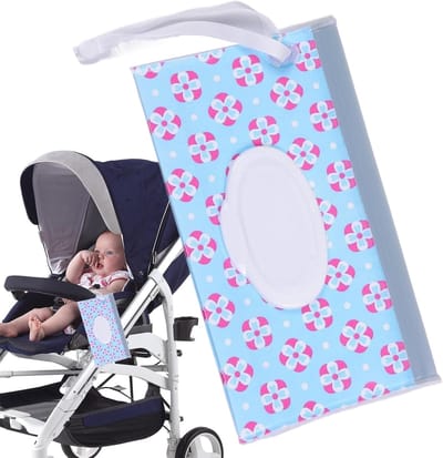 Baby doekjes houder - Herbruikbare tas - Onderweg hygiëne - Waterdicht EVA materiaal - 26 x 16 cm