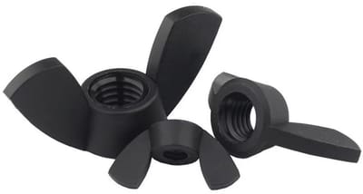 Dailygoods- Vleugelmoer M8 - Nylon - 10 Stuks - Bevestigingselementen - Handmatig Aantrekken - Geschikt voor Machines - Bevestigingselement
