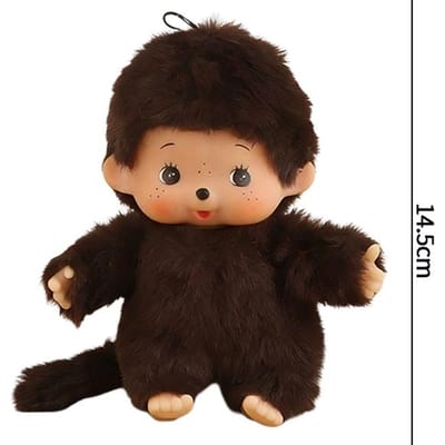 Pluche Monchichi Hanger Cartoon Poppen Speelgoed Pouch Hanger 20cm Monchhichi Aankleedpop Kinder Verjaardagscadeau Pluche Speelgoed Feestcadeau brown