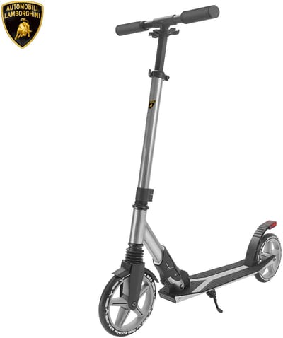 Lamborghini L2-200, Big wheel scooter met vering en F1-stijl remlicht, grijs