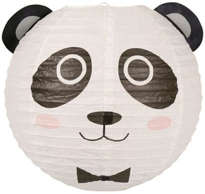 Ostaria Japanse bol lampion - Panda thema - D35 cm - Sint Maarten lampion - Tuinfeest - Versiering - Kinderfeestje