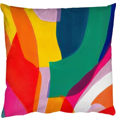 Sierkussens - Kussentjes Woonkamer - 50x50 cm - Vormen - Golvend - Abstract - Felroze