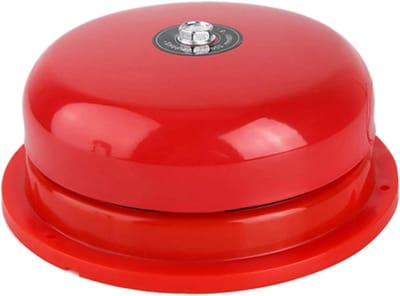 Brandalarmbel - Elektrische bel - Noodevacuatie - Hoge decibel - 6 inch - Roestvrij staal