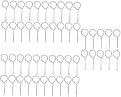 Brandblusser Pin - Veiligheidssluiting Onderdeel - Brandveiligheid Zorgen - Universele Pasvorm - 50 Stuks - Zilver