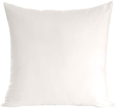 Witte katoenen kussensloopmat 40x40 cm - effen kleur om te slapen