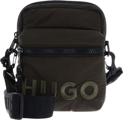 HUGO Schoudertas Rikky NS Zip Crossbody Khaki Olijfgroen