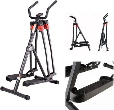 Elliptische Crosstrainer - Fitness Loopband - Thuis Trainen - Inklapbaar Ontwerp - 100 kg Max - Zwart