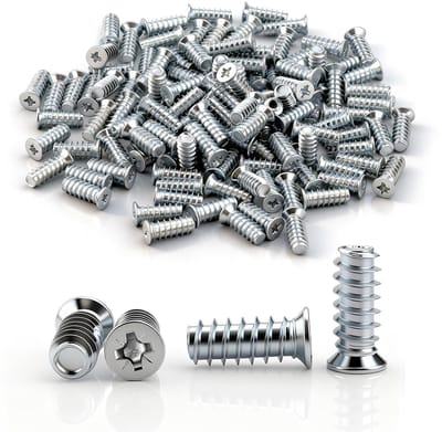 Assortiment van 110 Euro schroeven voor meubels met verzonken kop - Perfect voor houtbewerking en meubels reparatie