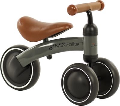2Cycle Mini-Bike - Loopfiets - Jongens en Meisjes - 1 Jaar - Speelgoed - Grijs - Loopfiets 1 jaar - Balance bike