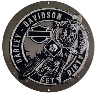 Harley-Davidson Get Dirty Metalen Bord
