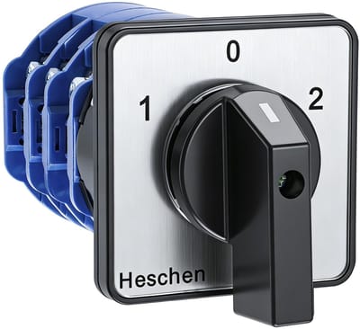 Allecto - Roterende Schakelaar 125A - Driefasige Schakelaar - 3 Positie ON/OFF/ON - Voor Professioneel Gebruik - Hoogwaardige Schakelaar - Geschikt...