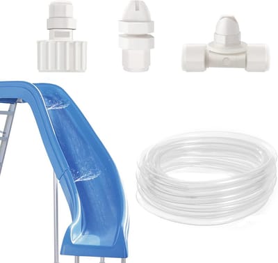Opblaasbare Waterglijbaan met Waterslang Aansluiting voor Zomerplezier