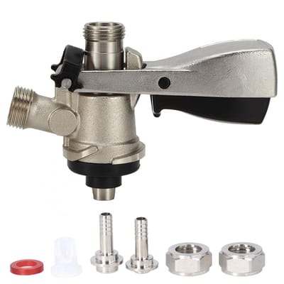 Allecto - G5/8 S Type Brouwen - Draft Bier Keg Kranen - Hoogwaardig Messing en Roestvrij Staal - Dispenser voor Thuis - Geschikt voor Bars en Resta...