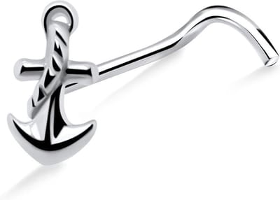 Joy|S - Zilveren neuspiercing anker