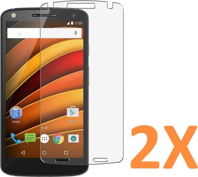 Screenprotector Glas - Tempered Glass Screen Protector Geschikt voor: Motorola MOTO X Force - 2x