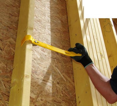 Krachtig Hefgereedschap - Breekijzer - Zwaar Werk - Gepatenteerde Oplossing - 38 cm Lengte - Geel