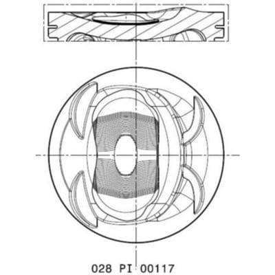 Zuiger MAHLE 028 PI 00117 000