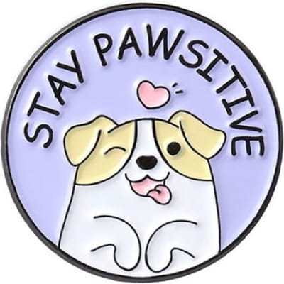 Pin Broche - enamel pin - kledingspeld - Pawsitive hond