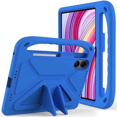 Coverup Tablethoes geschikt voor Xiaomi Redmi Pad Pro Hoesje - ShockProof Kids Case - Blauw
