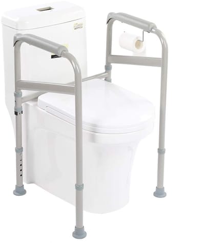 Dailygoods- Handgreep Verstelbaar 65-86 cm - Toilethandgreep - Antislip Handgreep - Ondersteuning - Schokbestendig - Duurzaam Materiaal - Toiletsteun