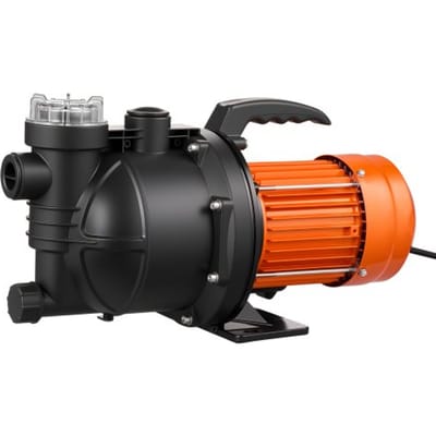 VEVOR Tuinpomp, 1300 W, 230 V, Max. Debiet 4800 L/U, Pp Irrigatiepomp Met 48 M Opvoerhoogte, Oververhittingsbeveiliging, Europese Spanningsnormen, voor Tuinirrigatie en Bewatering.