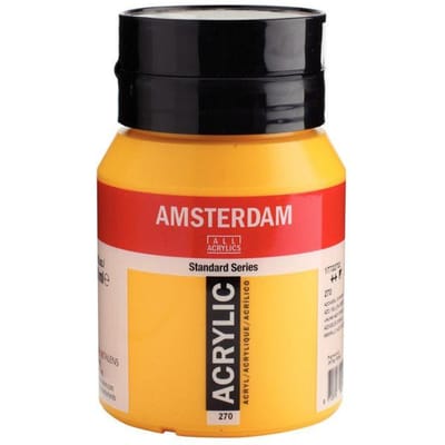 Amsterdam Standard Series Acrylverf Pot 500 ml Azogeel Donker 270