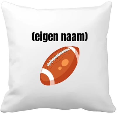 Akyol - rugbybal met eigen naam Kussen hoes - Rugby - atleten - iemand die houdt van rugby - verjaardag - cadeau - kado - 40 bij 40 cm