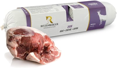 Ritzenberger Geit met Pastinaak compleet gestoomde worst. Doos 24 x 400. Totaal 9.6 kilo