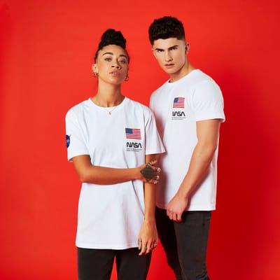 NASA Base Camp Unisex T-Shirt - White - S
