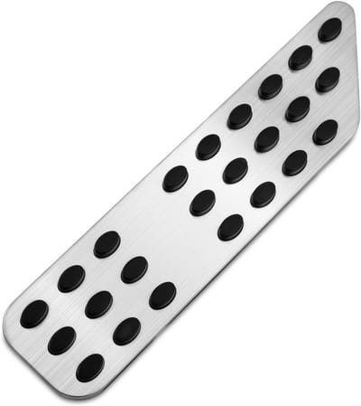 Auto Voet Pedaal - Pedaal Cover - Veiliger Rijden - Antislip Oppervlak - 1 Stuk - Zwart/Zilver