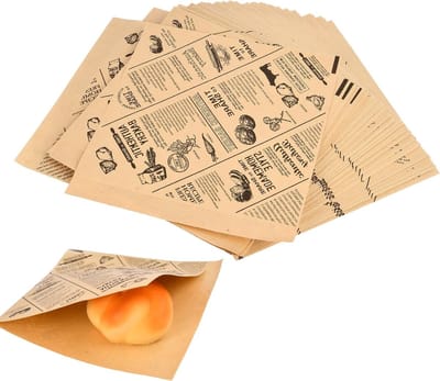 200 Stuks Voedselverpakkingspapier voor Burgers, Chips en Sandwiches - 15x15cm Vetvrij Papier