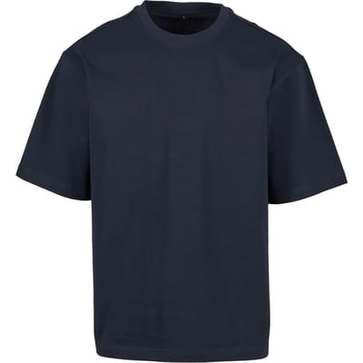 Build your Brand Loose Fit Tee BY391 - Navy - S