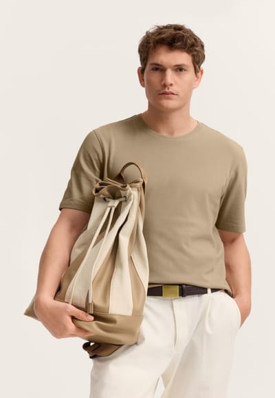 Bugatti Herren T-shirt met een elegante structuur