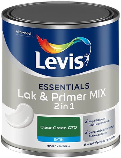 Levis - Essentials Lak & Primer Mix - Clear Green C70 - Mengverf - 1 L