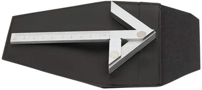 Centrum Finder voor Rond Materiaal - Zentrierwinkel voor Carbon Staal, 100x70mm, Precisie Markering en Meten van Rond Staal