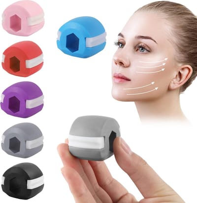 6 x kaaktrainer, jawline trainer, jawline trainer, dubbele kin trainer, jaw oefenbal, jawline trainer, jawline trainer vrouwen, jawline trainer voor mannen