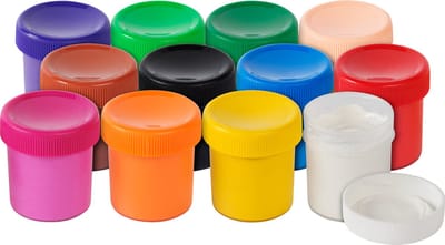 Faber-Castell verf Tempera-Gouache - 12 kleuren - potjes 20ml - FC-121050