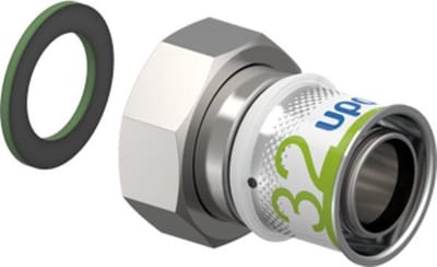 Uponor S-Press Plus schroefkoppeling - 5/4 binnendraad x 32 mm pers