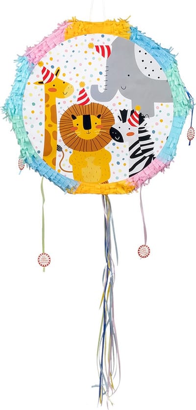 Boland - Trekpiñata Safari - Verjaardag, Kinderfeestje, Themafeest - Dieren