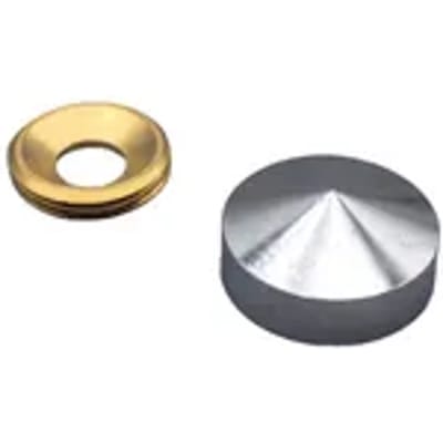 Sencys Schroef Afdekkapjes Koper-nikkel - 5 Stuks + Ring