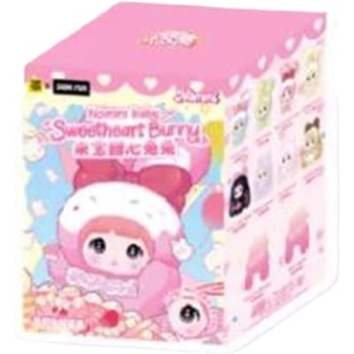 Nieuwe 100% Originele Nommi Kleefrijst Honing Konijn Serie Blind Box Mi Bao V2 Pluche Speelgoed Tas Hanger Meisje Verjaardag Perfect Cadeau pink