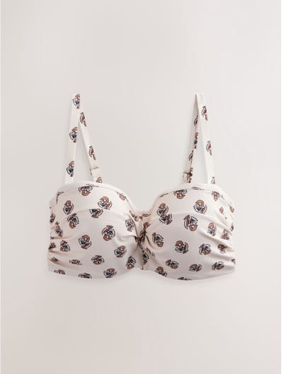 Next - Dames - F-K Twist Bandeau Bikini Top - Crème