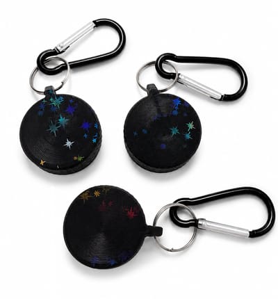 Fashion Favorite Festivaldop - 3 stuks - Flessendop met karabijnhaak - Zwart